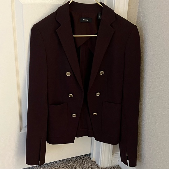 Theory Jackets & Blazers - Women’s Theory Burgundy Blazer